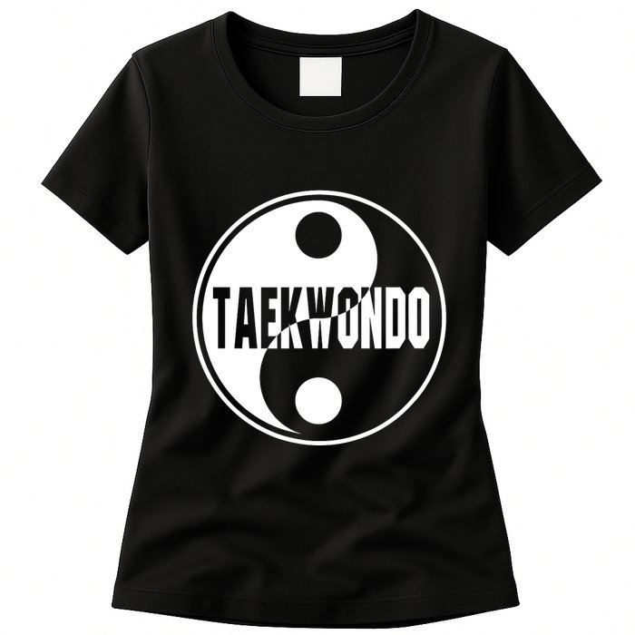 Taekwondo Yin Yang Tae Kwon Do Duality Womens T-Shirt