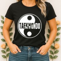 Taekwondo Yin Yang Tae Kwon Do Duality Womens T-Shirt