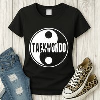 Taekwondo Yin Yang Tae Kwon Do Duality Womens T-Shirt