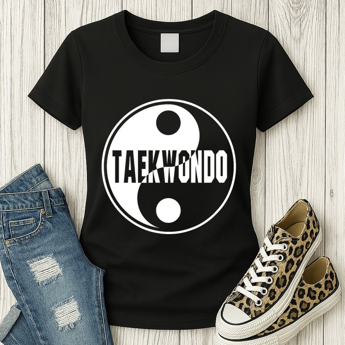 Taekwondo Yin Yang Tae Kwon Do Duality Womens T-Shirt