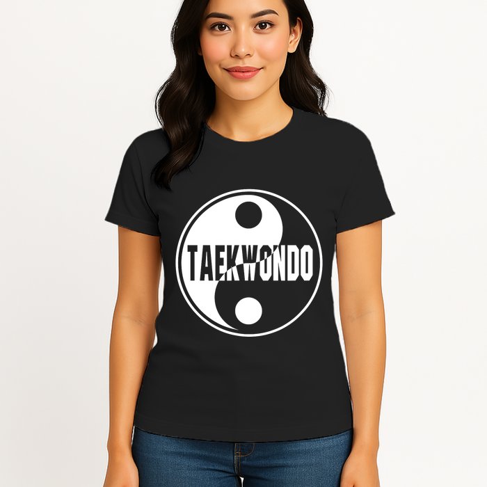 Taekwondo Yin Yang Tae Kwon Do Duality Womens T-Shirt
