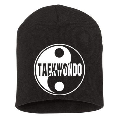Taekwondo Yin Yang Tae Kwon Do Duality Short Acrylic Beanie