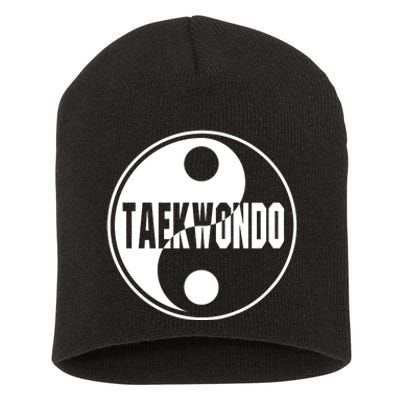 Taekwondo Yin Yang Tae Kwon Do Duality Short Acrylic Beanie