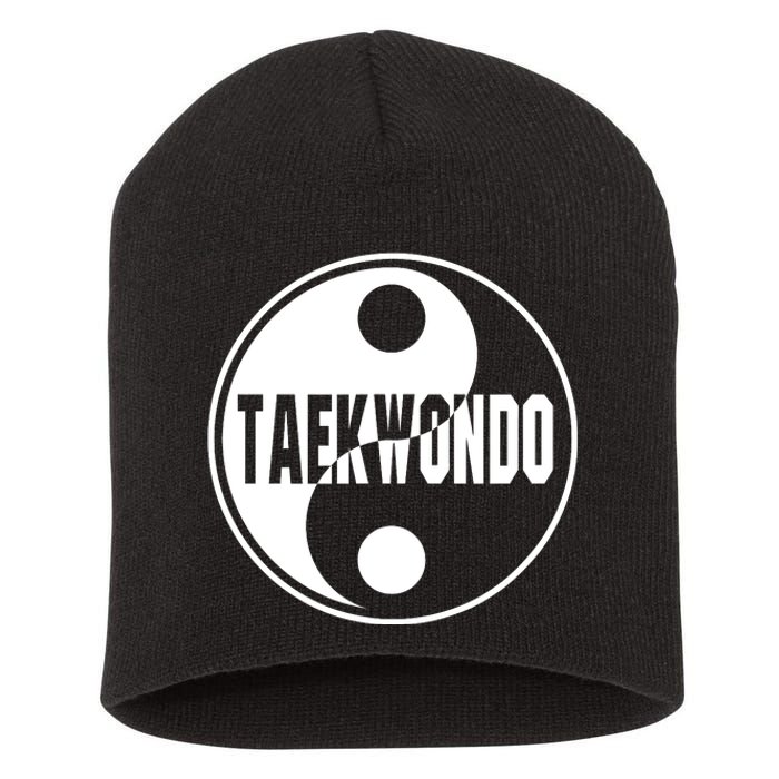 Taekwondo Yin Yang Tae Kwon Do Duality Short Acrylic Beanie