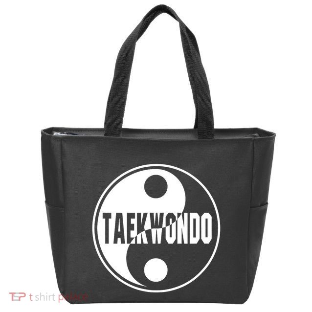 Taekwondo Yin Yang Tae Kwon Do Duality Zip Tote Bag