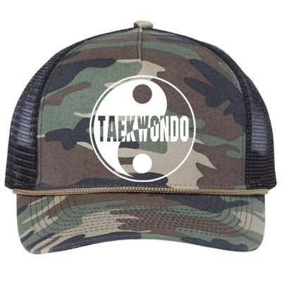 Taekwondo Yin Yang Tae Kwon Do Duality Retro Rope Trucker Hat Cap