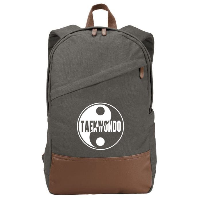 Taekwondo Yin Yang Tae Kwon Do Duality Cotton Canvas Backpack