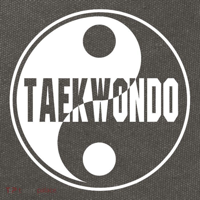 Taekwondo Yin Yang Tae Kwon Do Duality Cotton Canvas Backpack