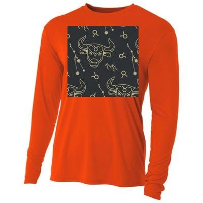 Taurus Zodiac Astrology Cooling Performance Long Sleeve Crew