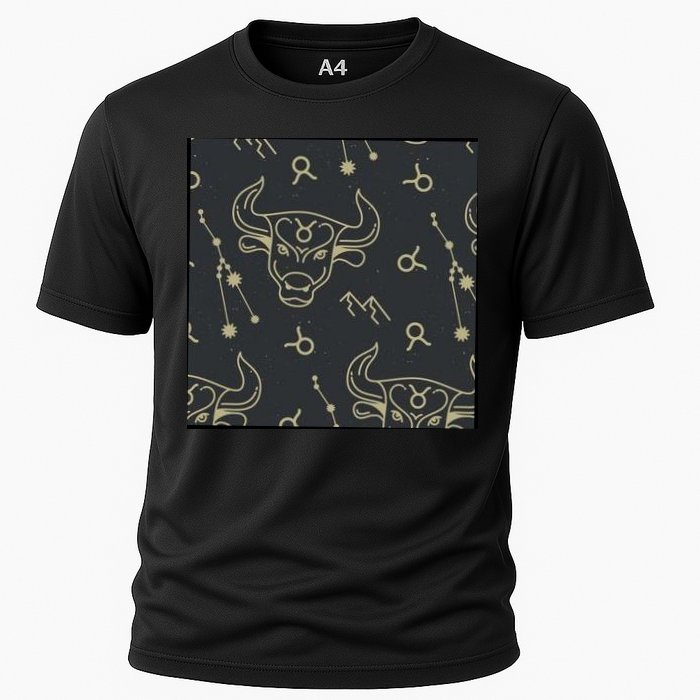 Taurus Zodiac Astrology Cooling Performance Crew T-Shirt