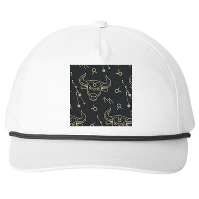 Taurus Zodiac Astrology Snapback Five-Panel Rope Hat