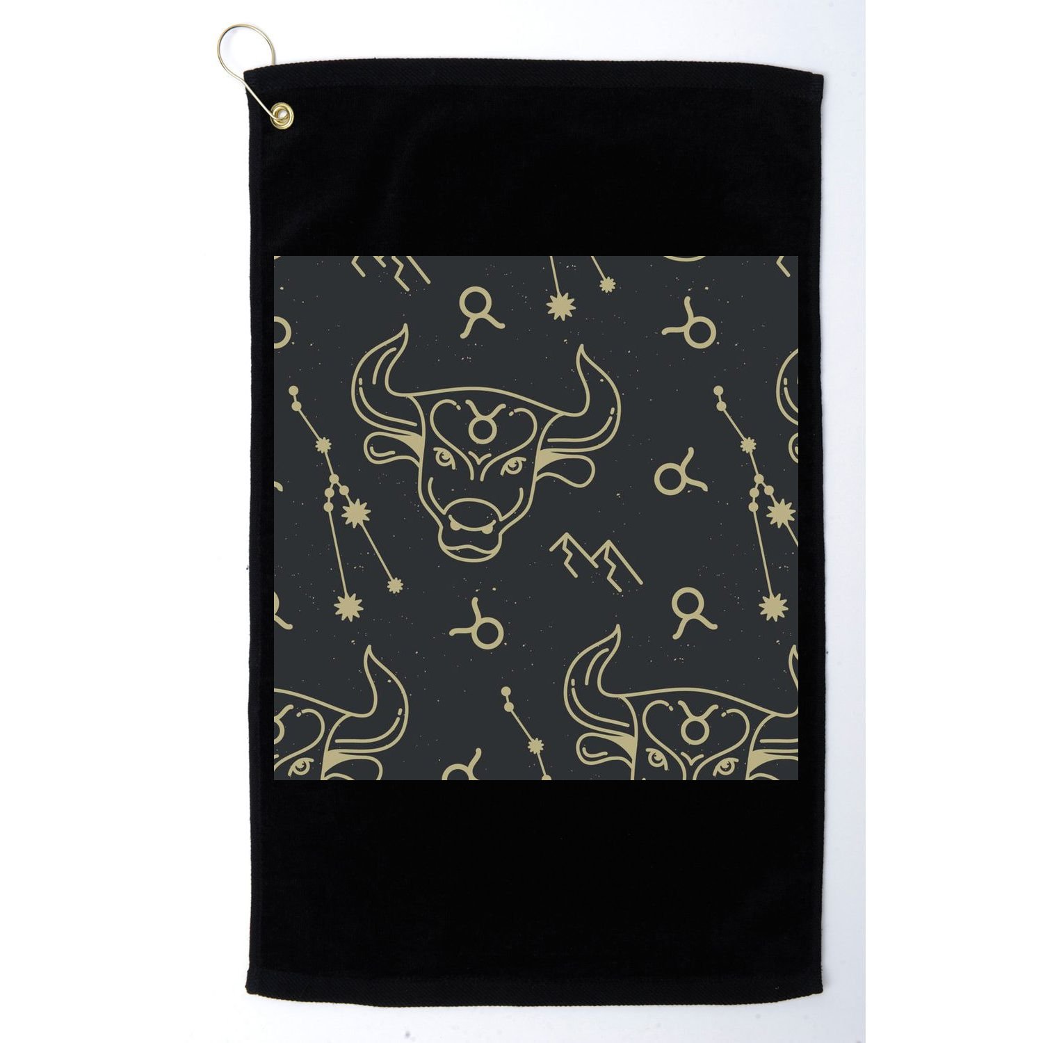 Taurus Zodiac Astrology Golf Towel