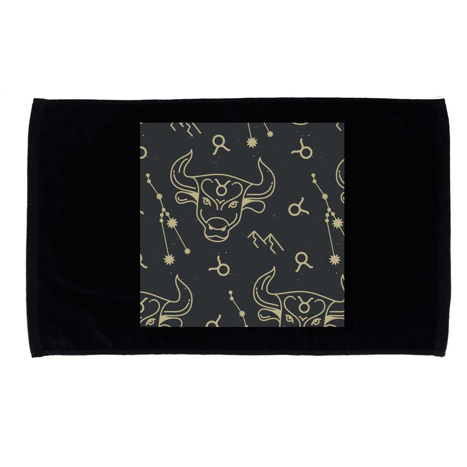 Taurus Zodiac Astrology Microfiber Hand Towel