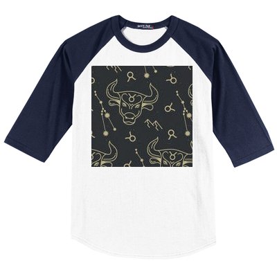 Taurus Zodiac Astrology Baseball Sleeve Shirt