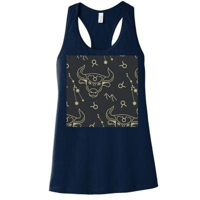 Taurus Zodiac Astrology Women's Racerback Tank