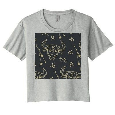 Taurus Zodiac Astrology Women's Crop Top Tee