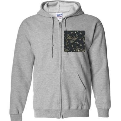 Taurus Zodiac Astrology Full Zip Hoodie