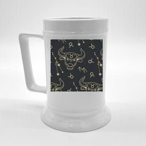 Taurus Zodiac Astrology Beer Stein