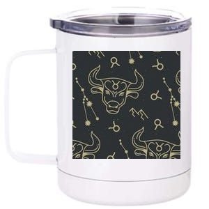 Taurus Zodiac Astrology 12 oz Stainless Steel Tumbler Cup