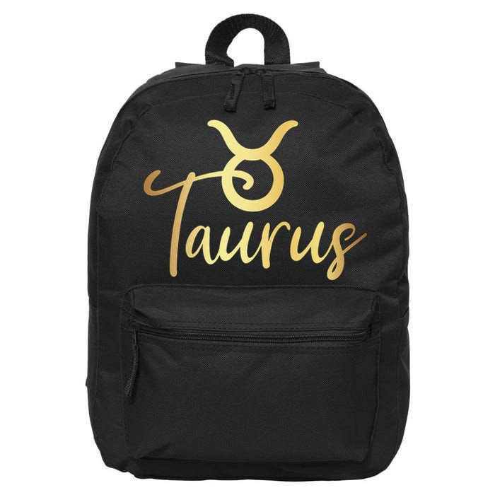 Taurus Zodiac Birthday 16 in Basic Backpack