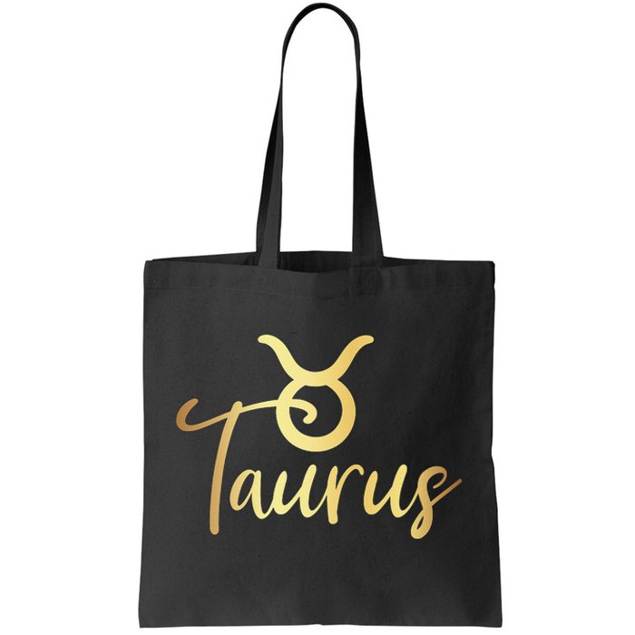 Taurus Zodiac Birthday Tote Bag