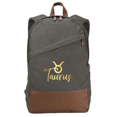 Taurus Zodiac Birthday Cotton Canvas Backpack