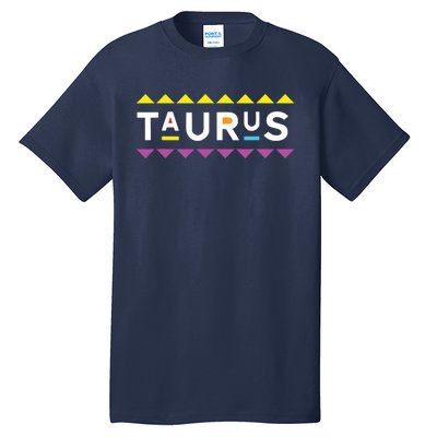 Taurus Zodiac Design 90s Style Tall T-Shirt