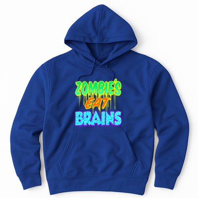 Trendy Zombies Eat Brains Halloween Gift Hoodie