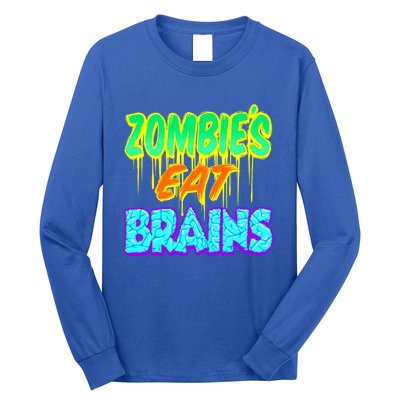 Trendy Zombies Eat Brains Halloween Gift Long Sleeve Shirt