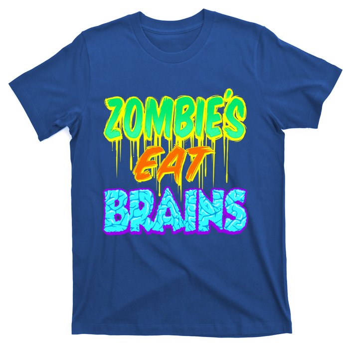 Trendy Zombies Eat Brains Halloween Gift T-Shirt