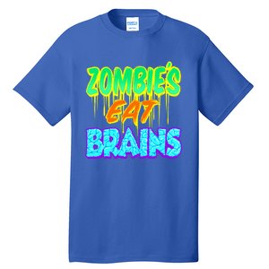 Trendy Zombies Eat Brains Halloween Gift Tall T-Shirt