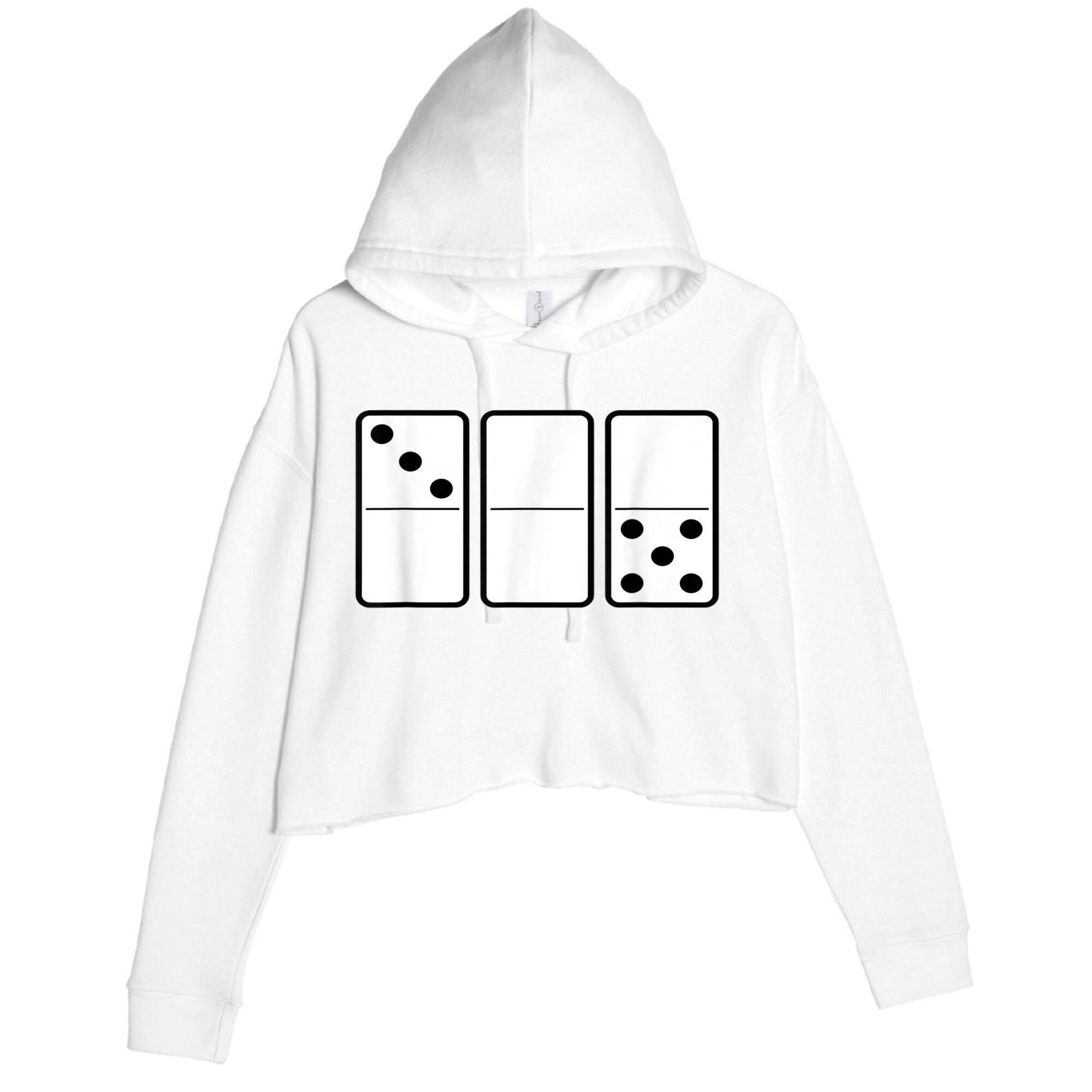 Three Zero Five 305 Miami Domino Crop Fleece Hoodie