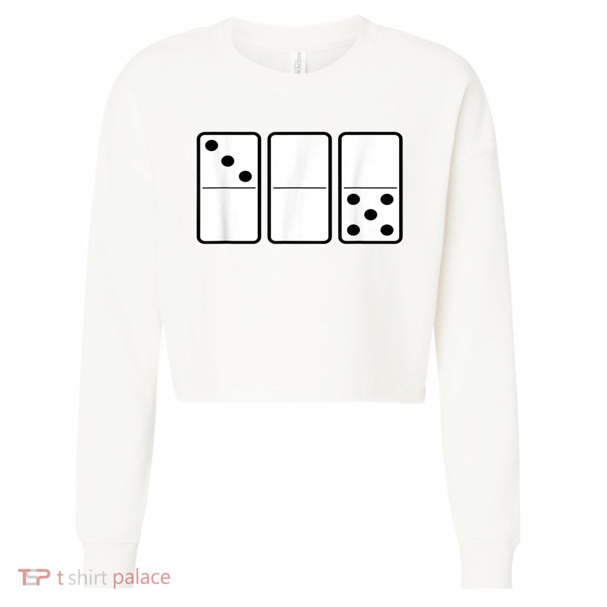 Three Zero Five 305 Miami Domino Cropped Pullover Crew
