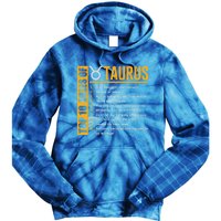 Taurus Zodiac Rules Of Taurus Funny Cute Gift Tie Dye Hoodie