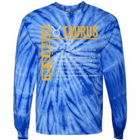 Taurus Zodiac Rules Of Taurus Funny Cute Gift Tie-Dye Long Sleeve Shirt