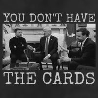 Trump Zelensky Retro You Don’T Have The Cards Funny 11oz C Handle Ceramic Mug