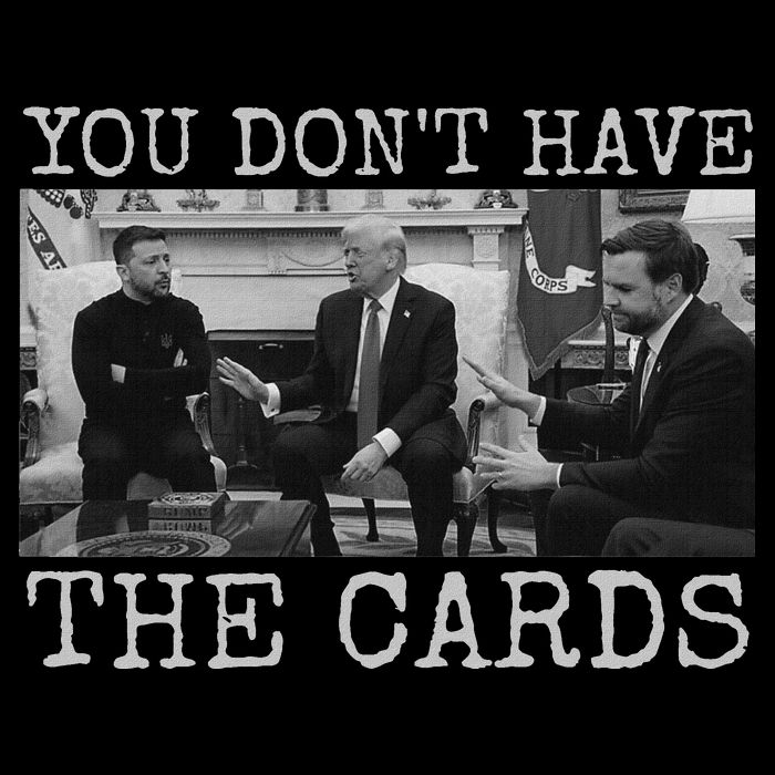 Trump Zelensky Retro You Don’T Have The Cards Funny Bag