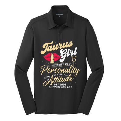 Taurus Zodiac Sign Horoscope Astrology Astrologer Silk Touch Performance Long Sleeve Polo