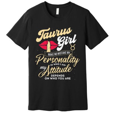 Taurus Zodiac Sign Horoscope Astrology Astrologer Premium T-Shirt