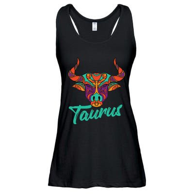 Taurus Zodiac Sign Astrology Astrologer Horoscope Ladies Essential Flowy Tank