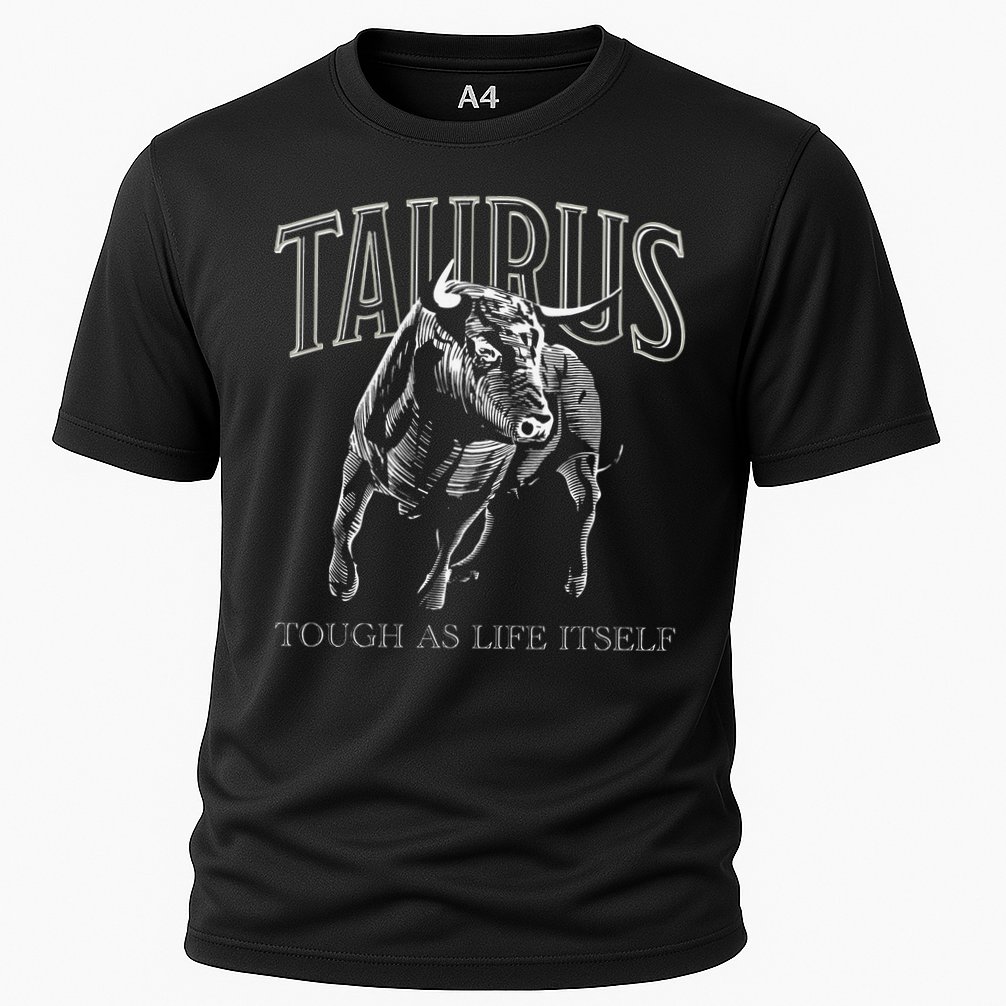 Taurus Zodiac Sign Astrology Horoscope Cooling Performance Crew T-Shirt