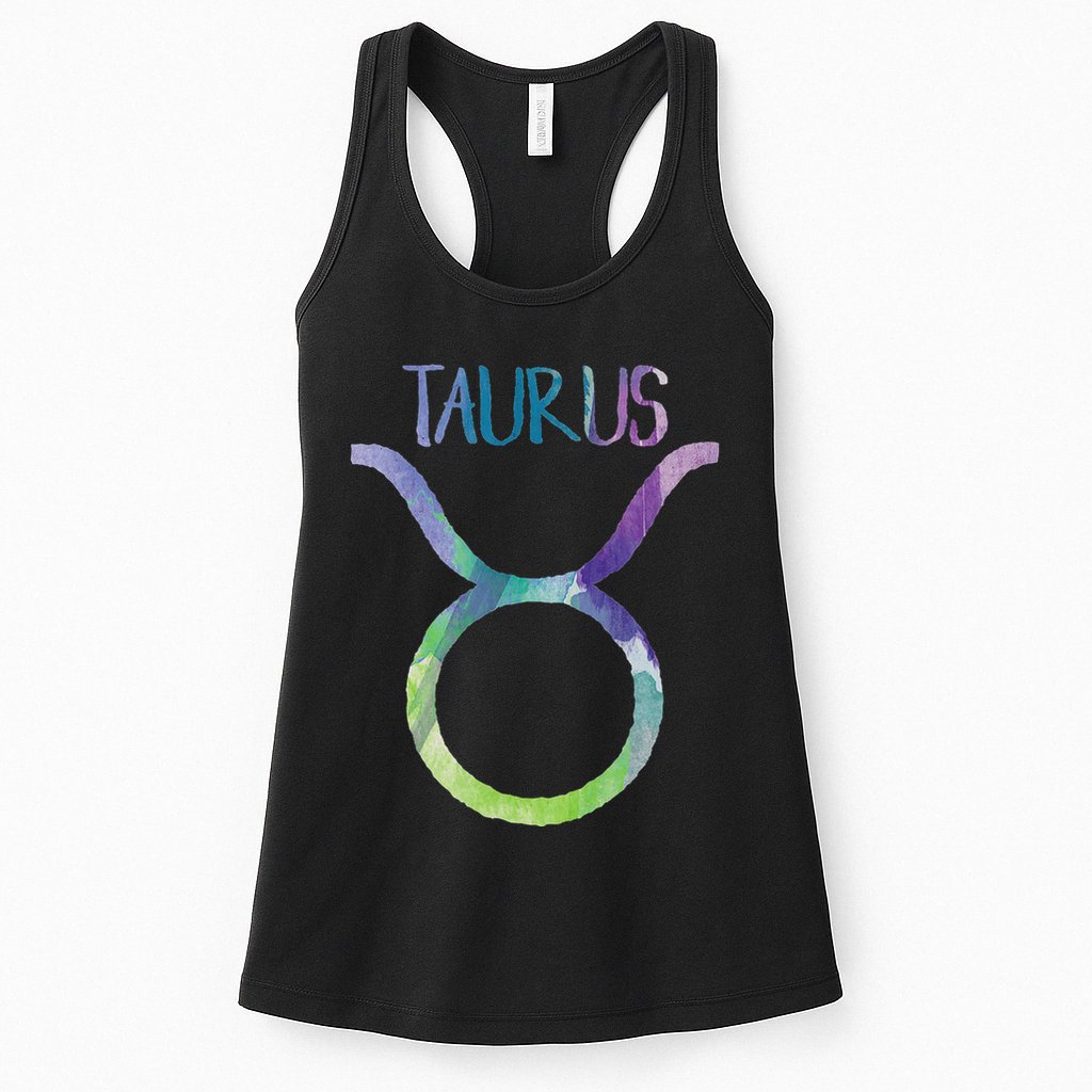 Taurus Zodiac Symbol Astrology Bull Earth Sign Womens Tank Top