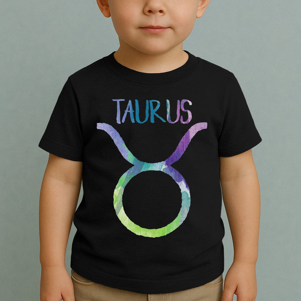 Taurus Zodiac Symbol Astrology Bull Earth Sign Toddler T-Shirt