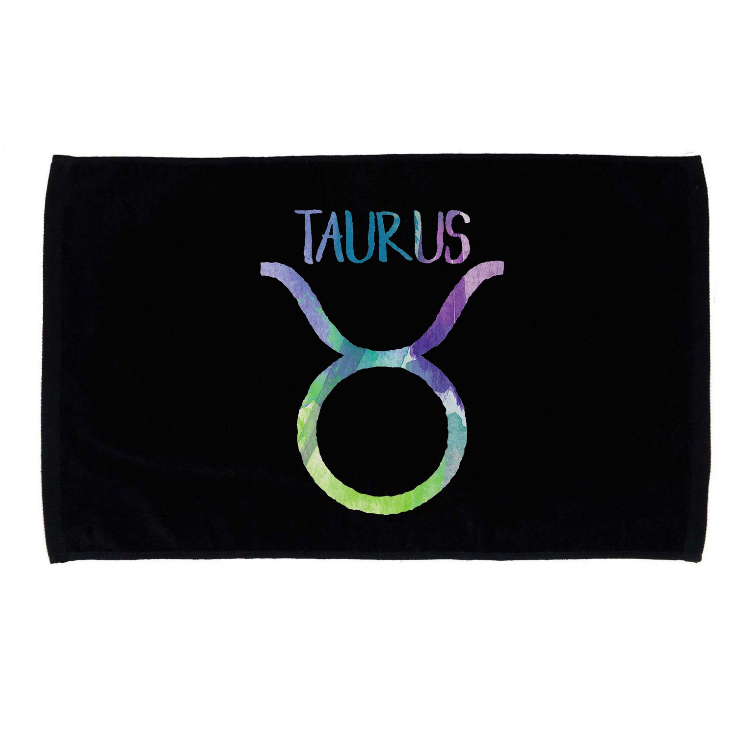 Taurus Zodiac Symbol Astrology Bull Earth Sign Microfiber Hand Towel