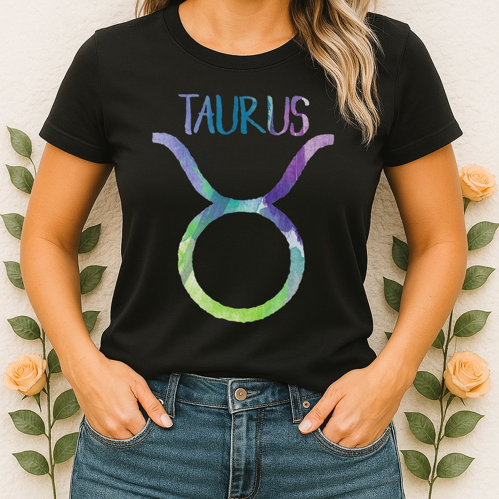 Taurus Zodiac Symbol Astrology Bull Earth Sign Womens T-Shirt