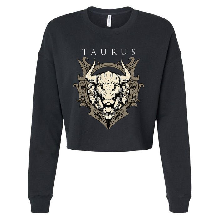 Taurus Zodiac Sign Birthday April To May Cropped Pullover Crew