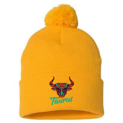 Taurus Zodiac Sign Astrology Astrologer Horoscope Pom Pom 12in Knit Beanie