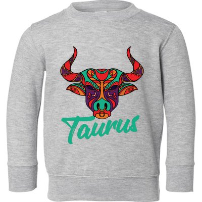 Taurus Zodiac Sign Astrology Astrologer Horoscope Toddler Sweatshirt