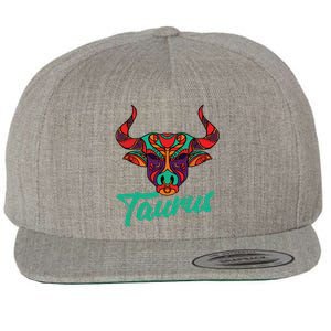 Taurus Zodiac Sign Astrology Astrologer Horoscope Wool Snapback Cap