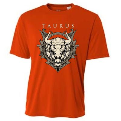 Taurus Zodiac Sign Birthday April To May Cooling Performance Crew T-Shirt